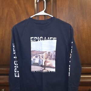 H&M Black Long Sleeve Tee with Graphic Print